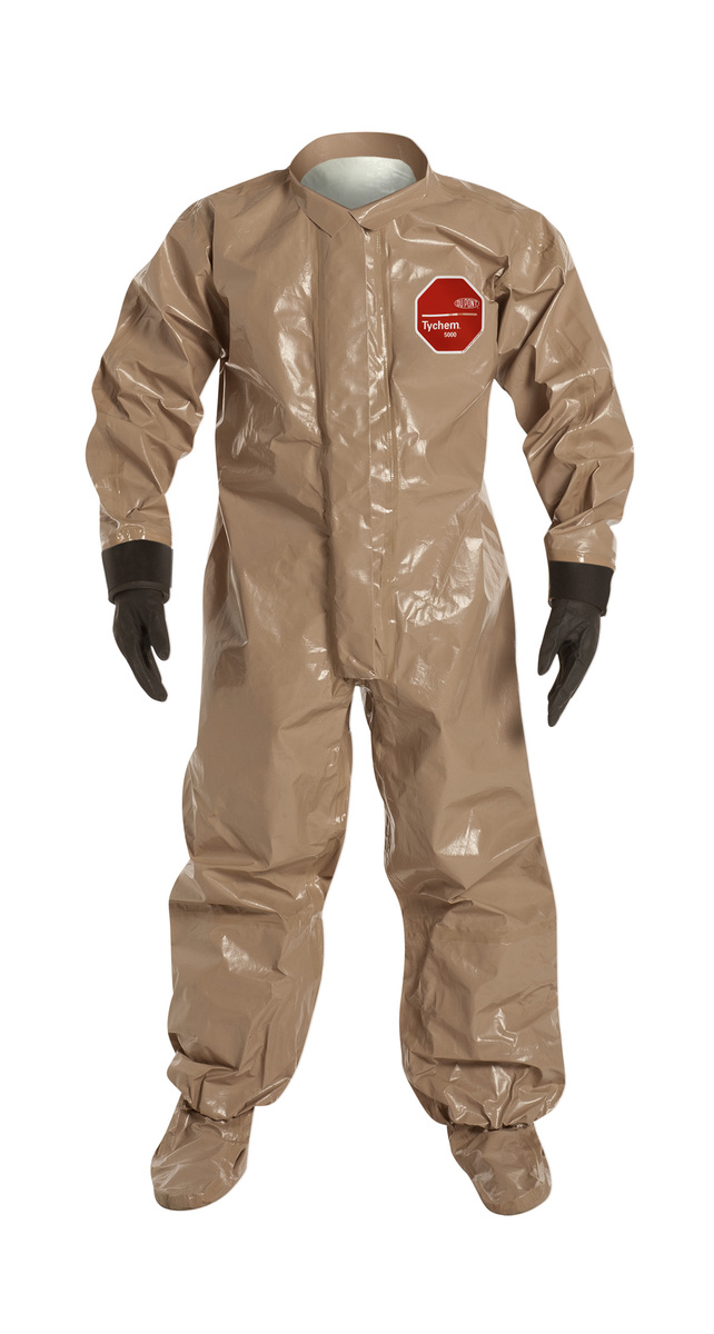 DuPont™ X-Large Tan Tychem® 5000 18 mil Polypropylene Bib Pants/Overalls (Availability restrictions apply.)