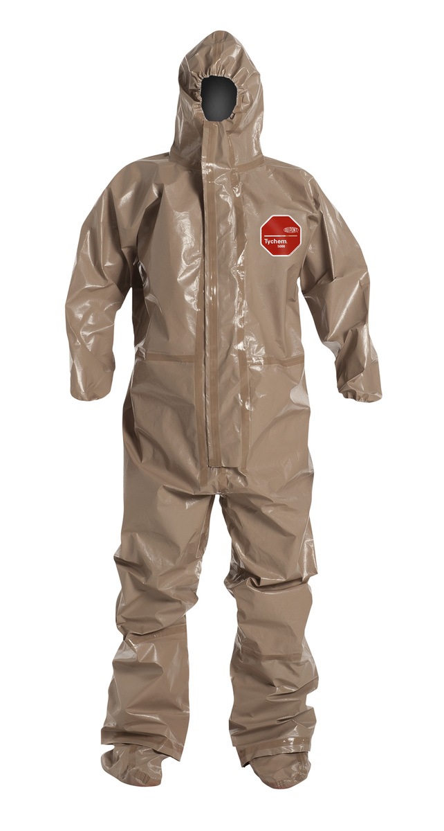 DuPont™ Size 5X Tan Tychem® 5000 18 mil Polypropylene Bib Pants/Overalls (Availability restrictions apply.) DuPont™ Size 5X Tan Tychem® 5000 18 mil Polypropylene Bib Pants/Overalls (Availability restrictions apply.)