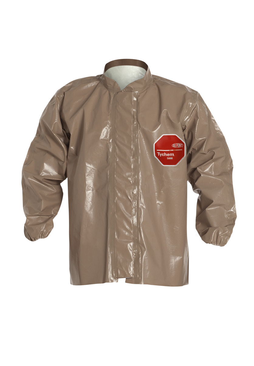 DuPont™ Medium Tan Tychem® 5000 18 mil Polypropylene Jacket (Availability restrictions apply.)