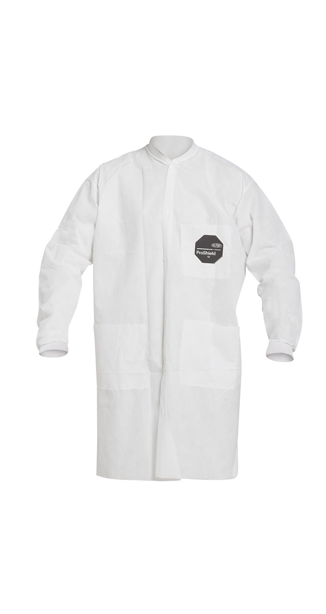 DuPont Large Blue Proshield 10 12 mil SMS Lab Coat DPPPB219SWHLG00 for sale online at autumn supply