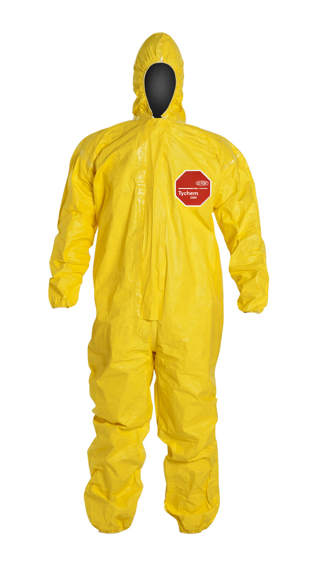 DuPont Size 3X Yellow Tychem 2000 10 mil Polyethylene DPPQC127TYL3X00 for sale online at autumn supply