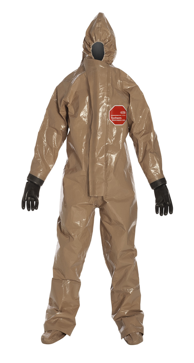 DuPont™ Size 2X Tan Tychem® Responder® CSM 18 mil Tychem® Responder® CSM Bib Pants/Overalls (Availability restrictions apply.)