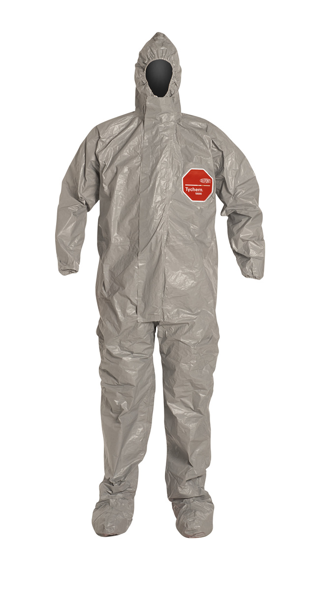 DuPont™ Size 4X Gray Tychem® 6000 Tyvek® Bib Pants/Overalls (Availability restrictions apply.)