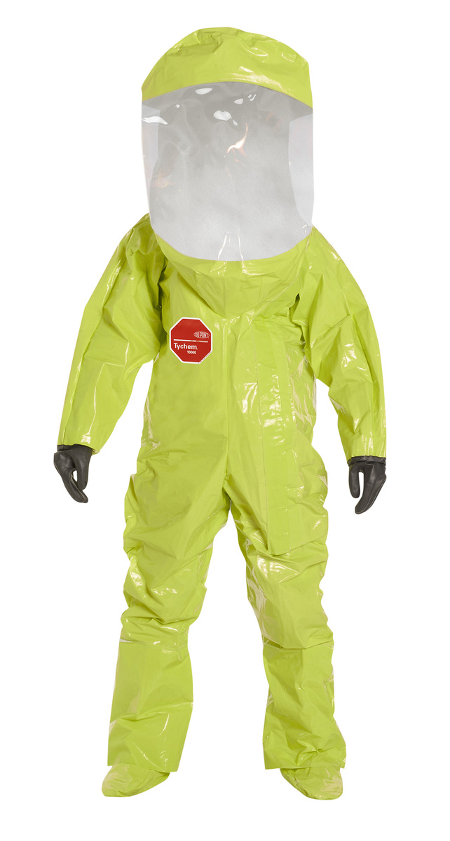 DuPont™ Size 4X Hi-Viz Yellow Tychem® 10000 28 mil Tychem® 10000 Personal Protection Kit Suit (Availability restrictions apply.)
