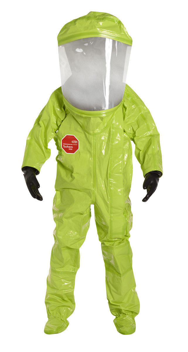 DuPont™ Size 3X Yellow Tychem® 10000 28 mil Tychem® 10000 Suit (Availability restrictions apply.)