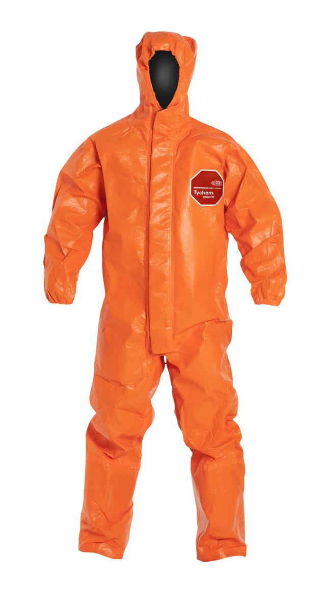 DuPont™ Size 3X Orange Tychem® 6000 FR 34 mil Tychem® 6000 FR Bib Pants/Overalls (Availability restrictions apply.)