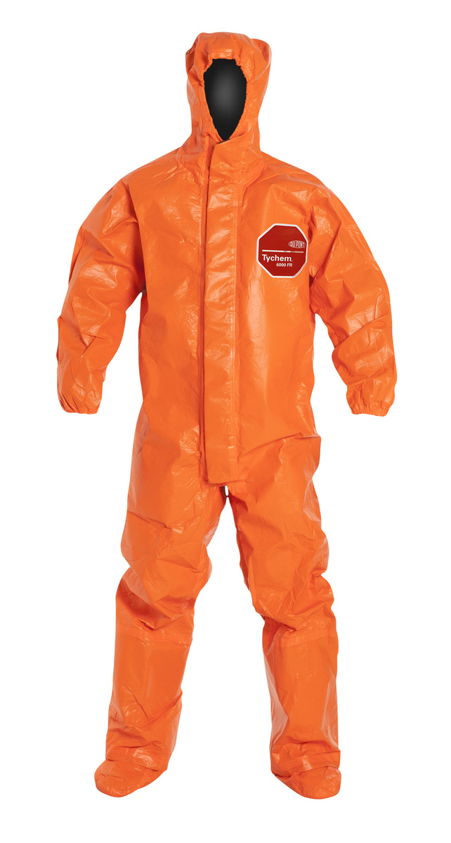 DuPont™ Size 2X Orange Tychem® 6000 FR 34 mil Tychem® 6000 FR Bib Pants/Overalls (Availability restrictions apply.) DuPont™ Size 2X Orange Tychem® 6000 FR 34 mil Tychem® 6000 FR Bib Pants/Overalls (Availability restrictions apply.)