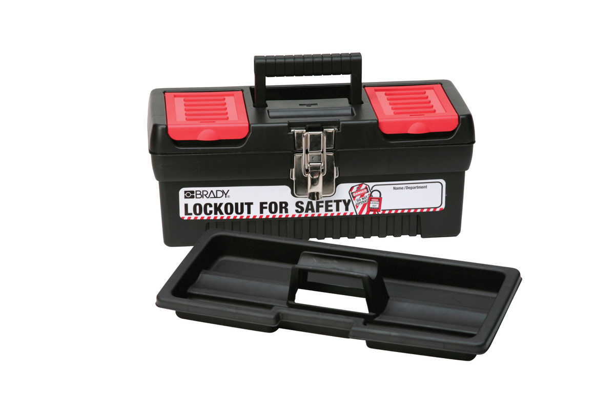 Brady BlackRed PolypropyleneSteel Lockout Case BRD105905 for sale online at autumn supply