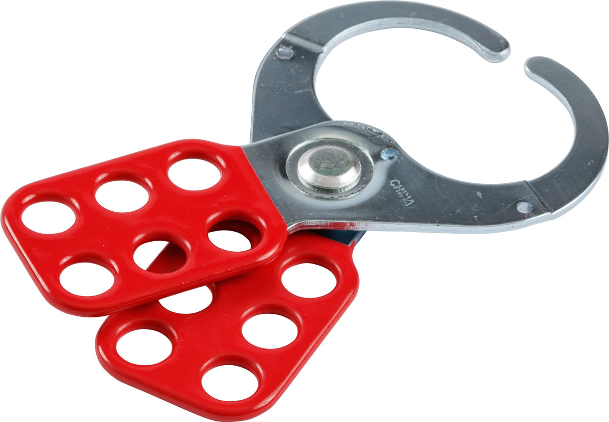 Brady® Red Steel Hasp