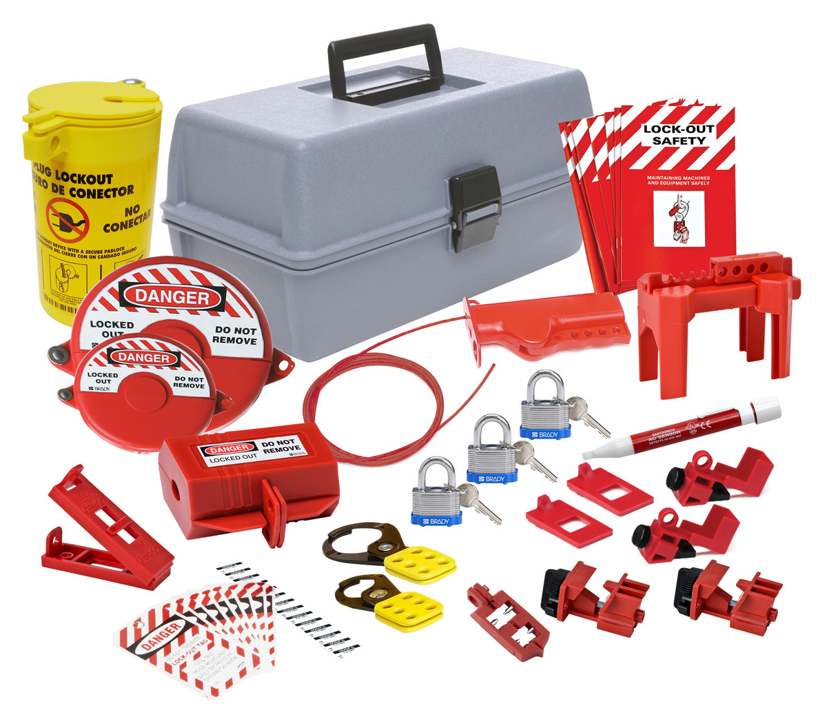 Brady Gray Polyethylene Lockout Kit Autumn Supply