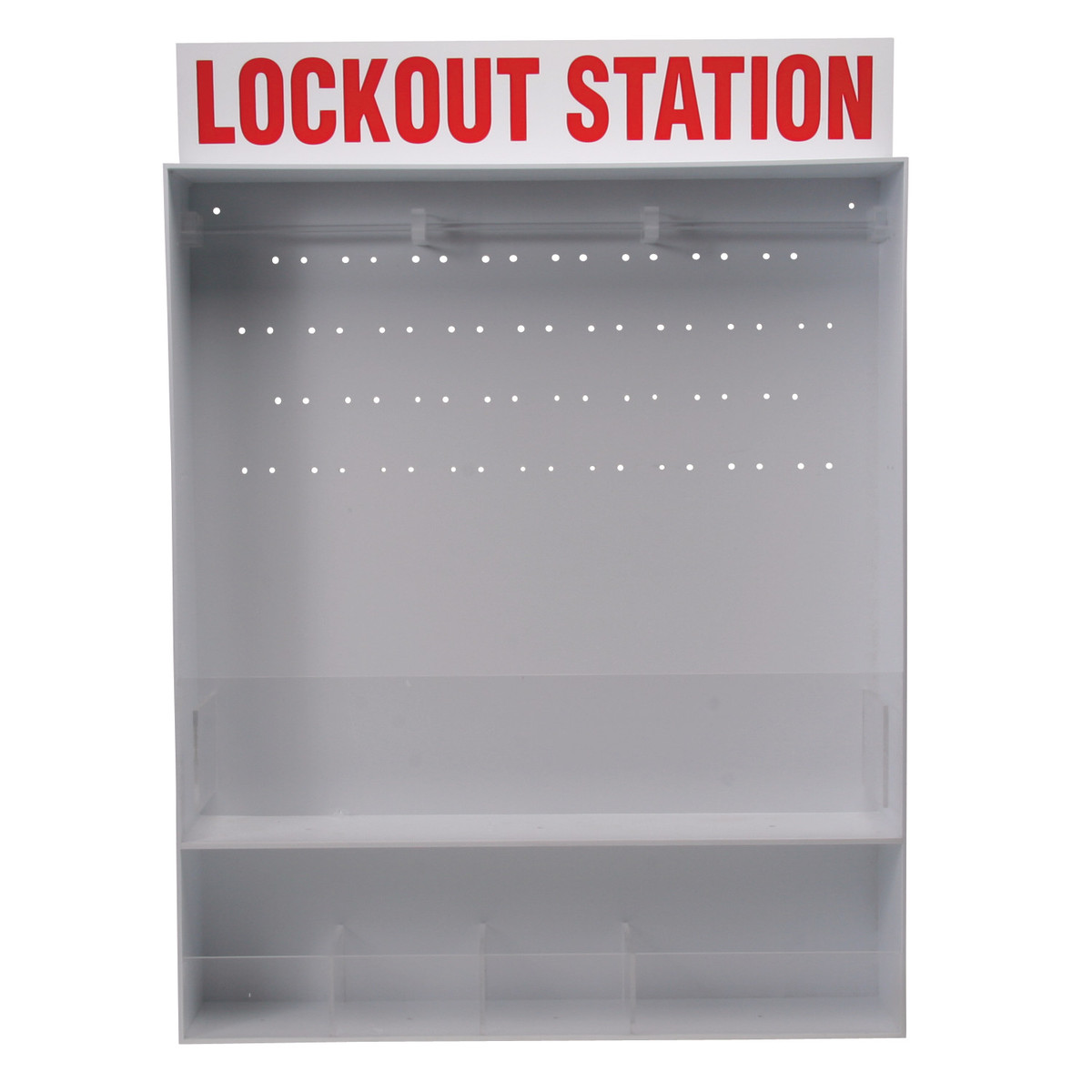Brady® Red/White Polystyrene Lockout Station