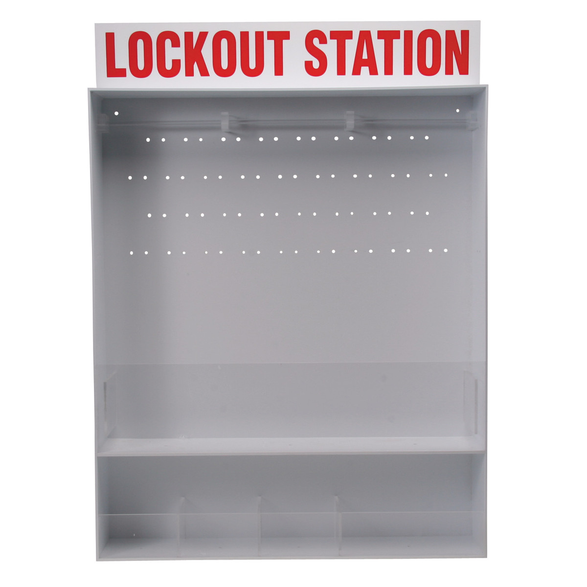 Brady RedWhite Polystyrene Lockout Station LOCKOUT ST BRD50993 for sale online at autumn supply