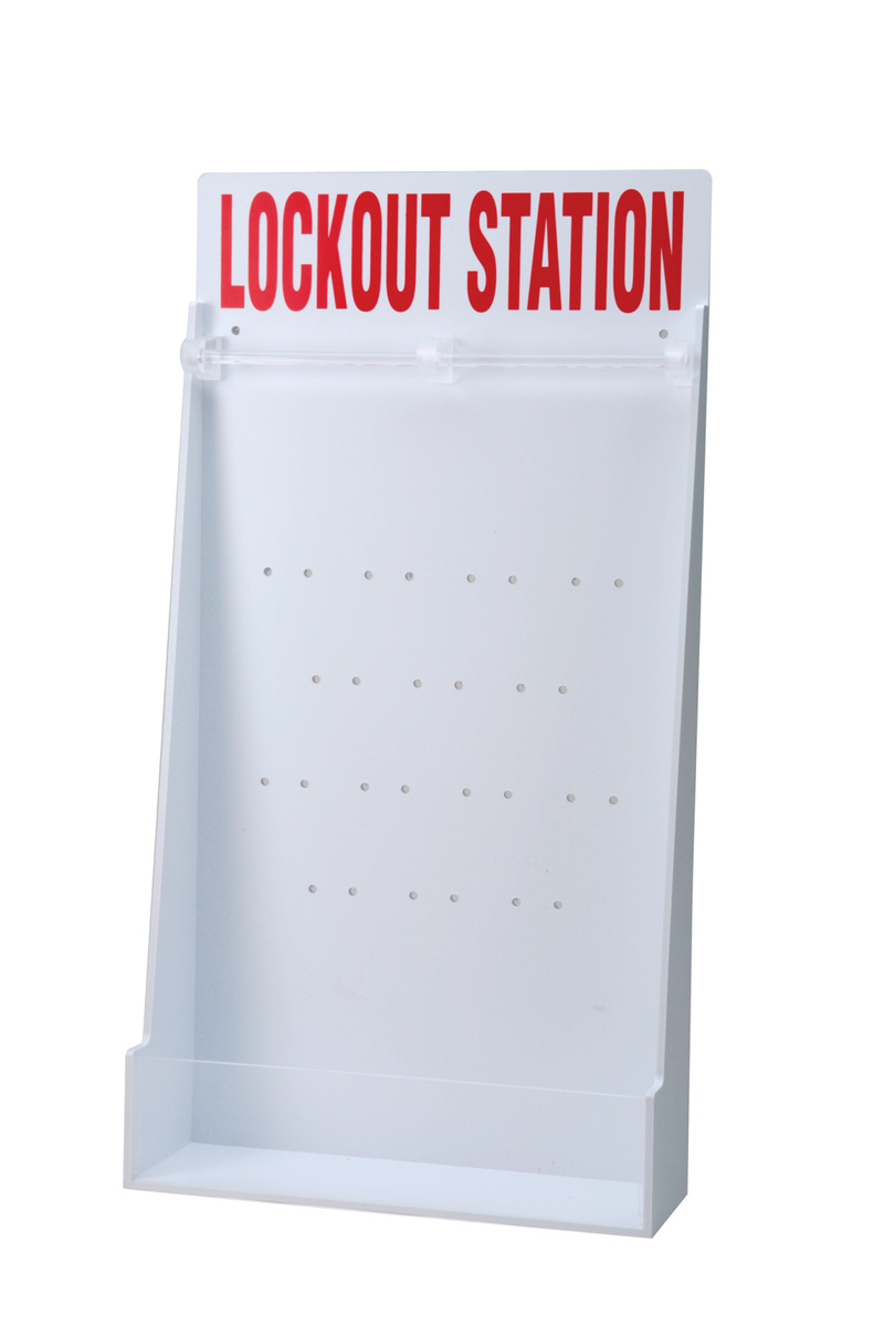 Brady® Red/White Polystyrene Lockout Station