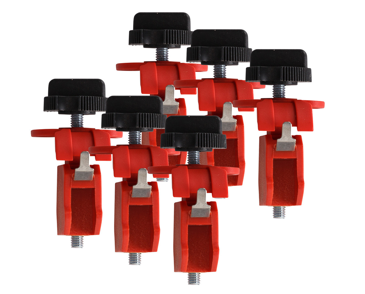 Brady Red Reinforced FiberglassNylon Lockout Device 6 BRD90854 for sale online at autumn supply