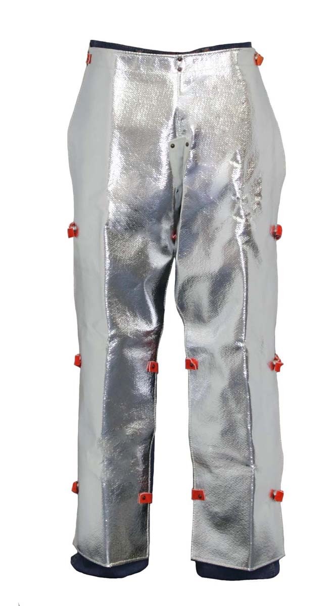Stanco Safety Products™ One Size Fits Most Silver Aluminized PFR Rayon Heat Resistant Chaps
