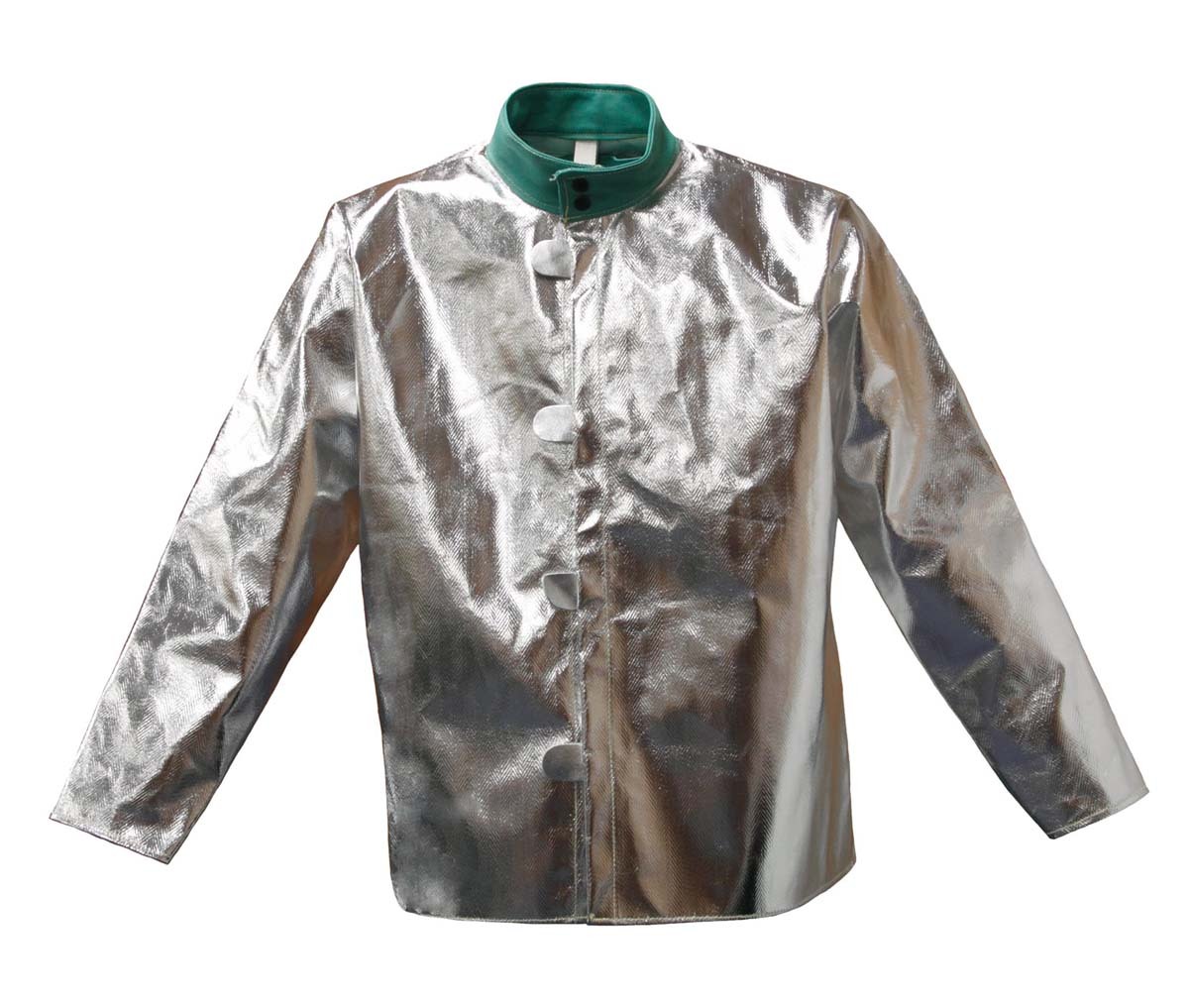 Stanco Safety Products™ X-Large Silver Aluminized PFR Rayon Heat Resistant Coat