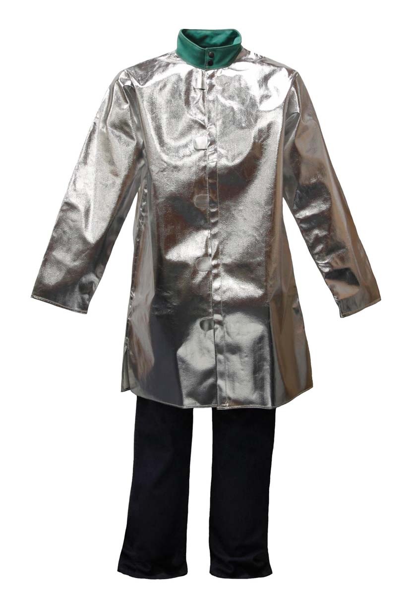 Stanco Safety Products™ 2X Silver Aluminized PFR Rayon Heat Resistant Coat