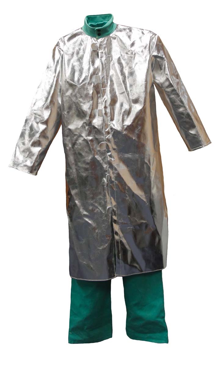 Stanco Safety Products™ 2X Silver Aluminized PFR Rayon Heat Resistant Coat