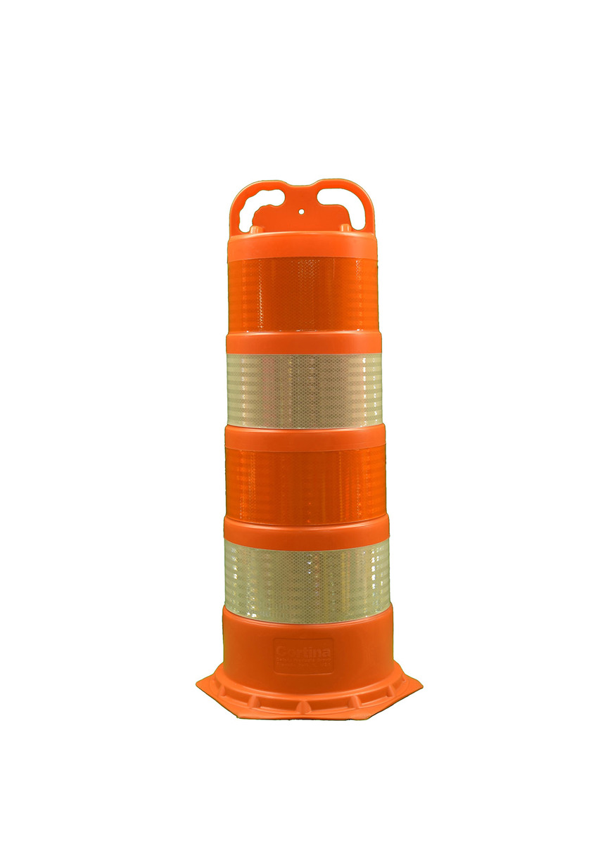 Cortina Safety Products Orange HDPE Traffic Barrel