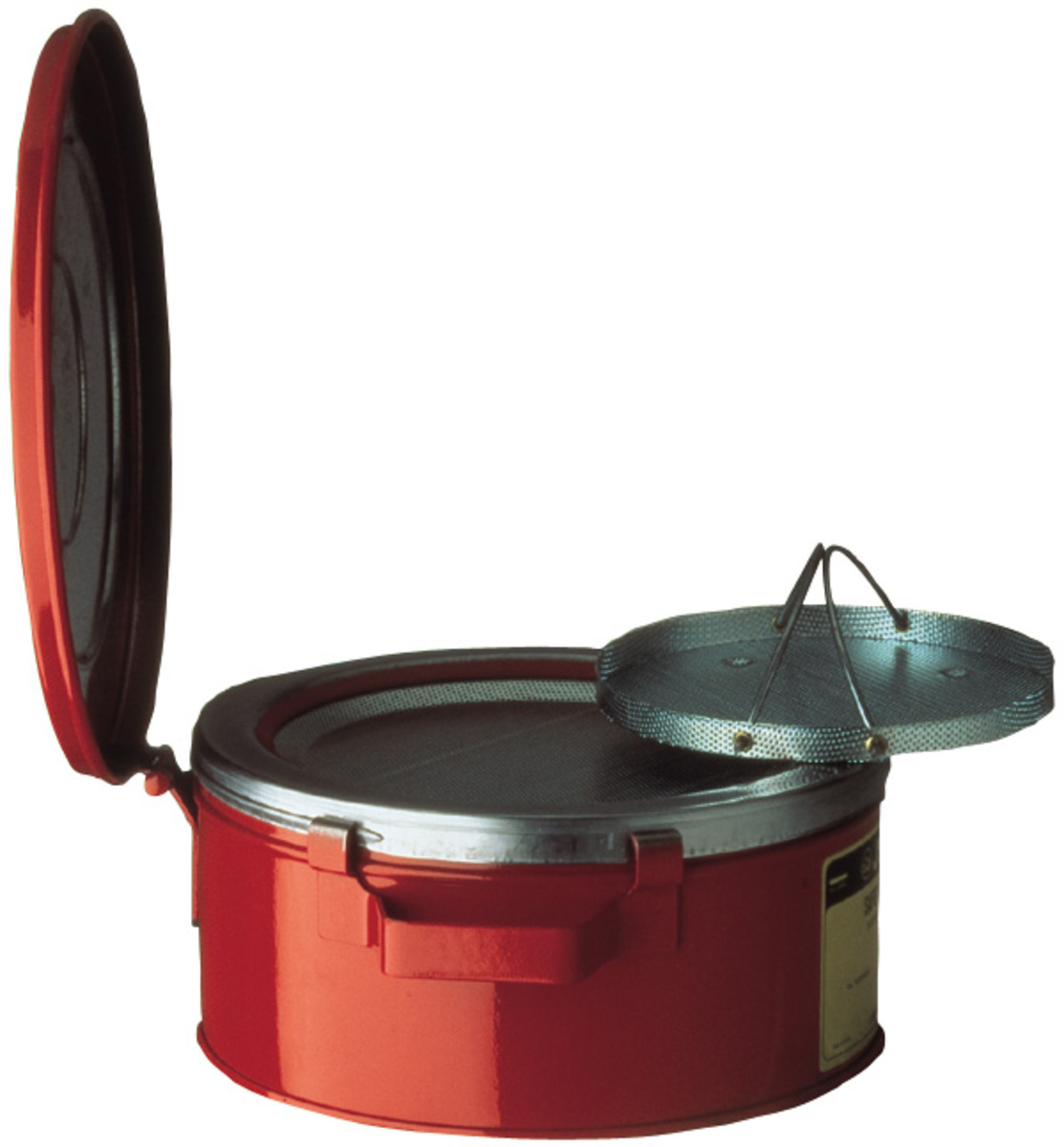 Justrite 1 Gallon Red Galvanized Steel Safety Bench C JTR10370 for sale online at autumn supply