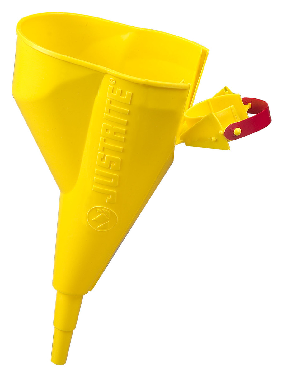 Justrite 12 X 11 14 Yellow Polyethylene Pour Funnel F JTR11202Y for sale online at autumn supply