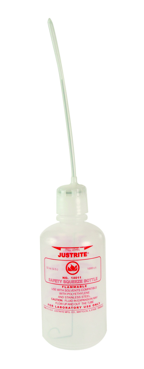 Justrite 32 Ounce White Polyethylene Safety Squeeze B JTR14011 for sale online at autumn supply
