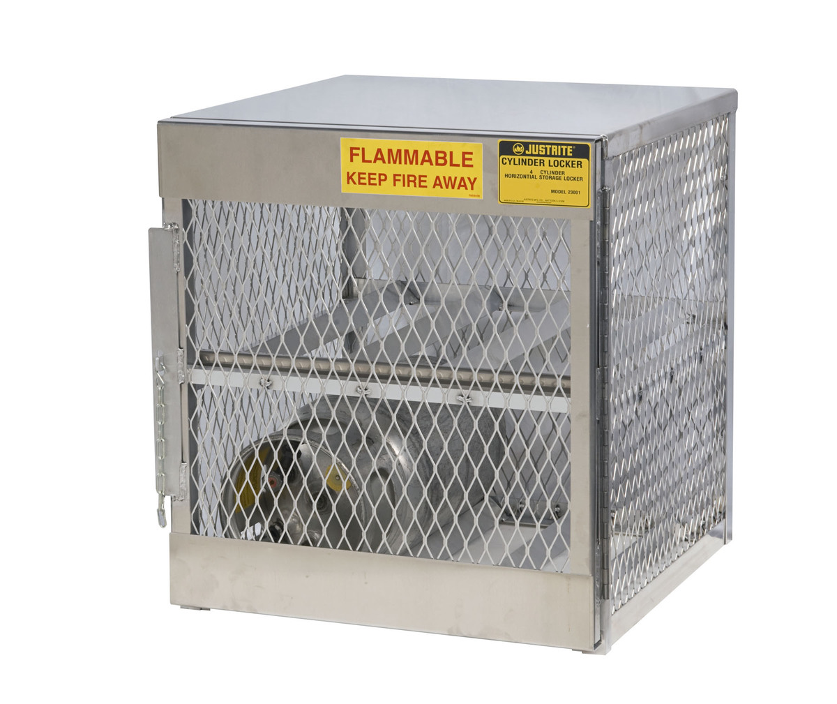 Justrite 30 X 33 12 X 32 Aluminum Horizontal 4 Cylind JTR23001 for sale online at autumn supply