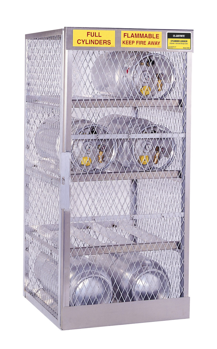 Justrite 30 X 49 12 X 32 Aluminum Horizontal 6 Cylind JTR23002 for sale online at autumn supply