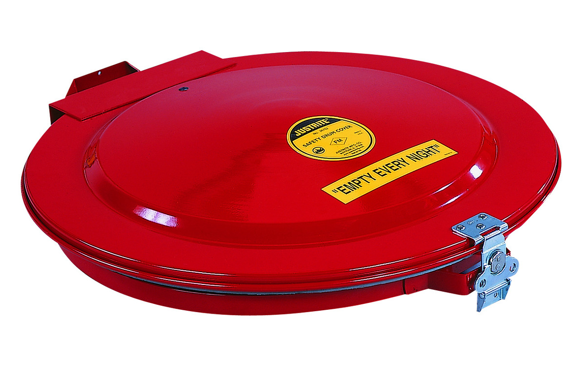 Justrite 18 38 Red Steel Manual Drum Cover With Gaske JTR26752 for sale online at autumn supply