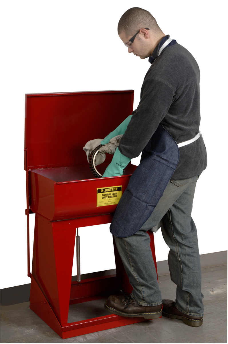Justrite 11 Gallon Red Galvanized Steel Floor Standin JTR27110 for sale online at autumn supply