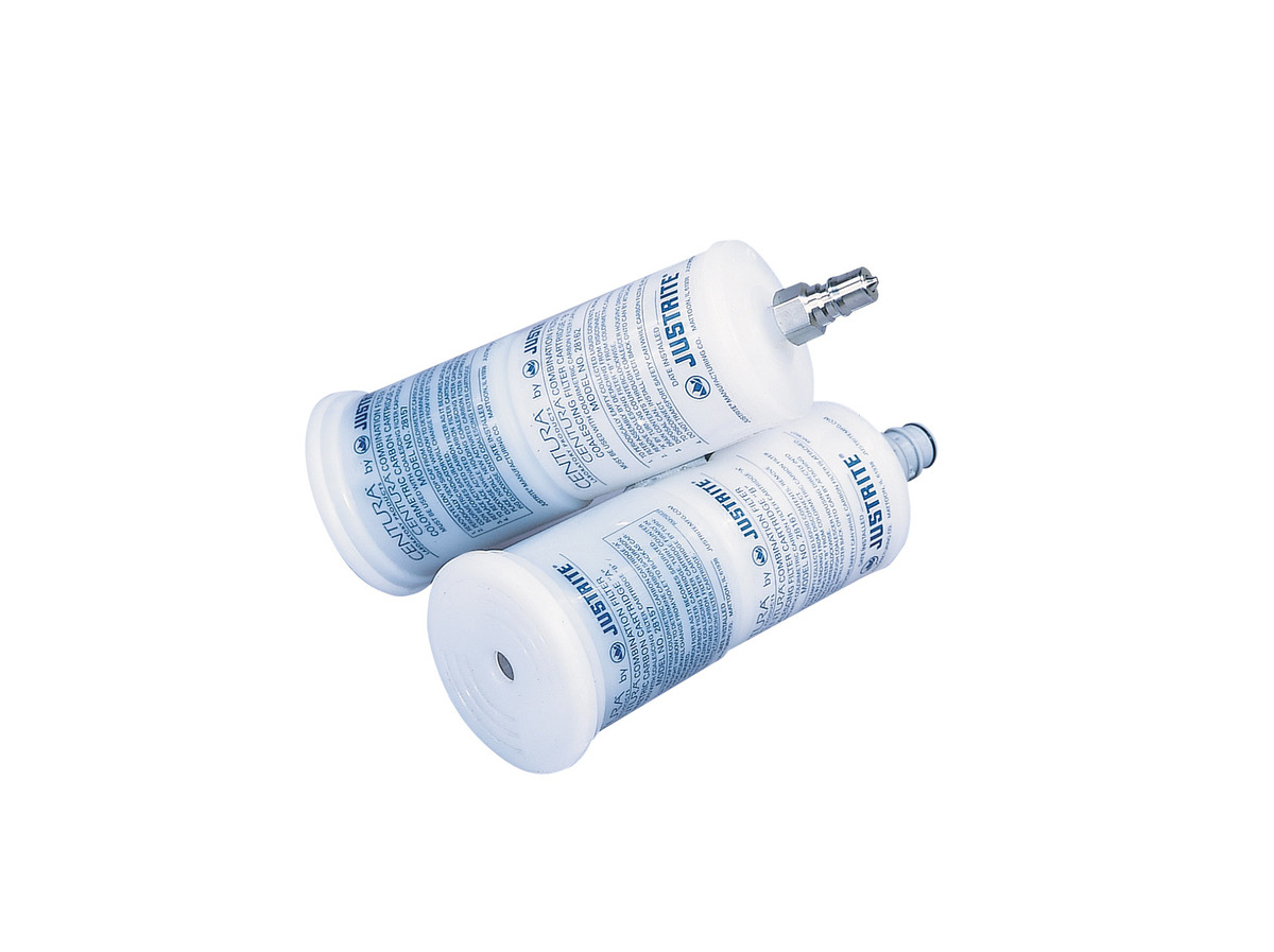 Justrite™ Polyethylene Coalescing/Carbon Filter With Stainless Steel Fitting (For Quick-Disconnect Safety Disposal Cans And HPLC