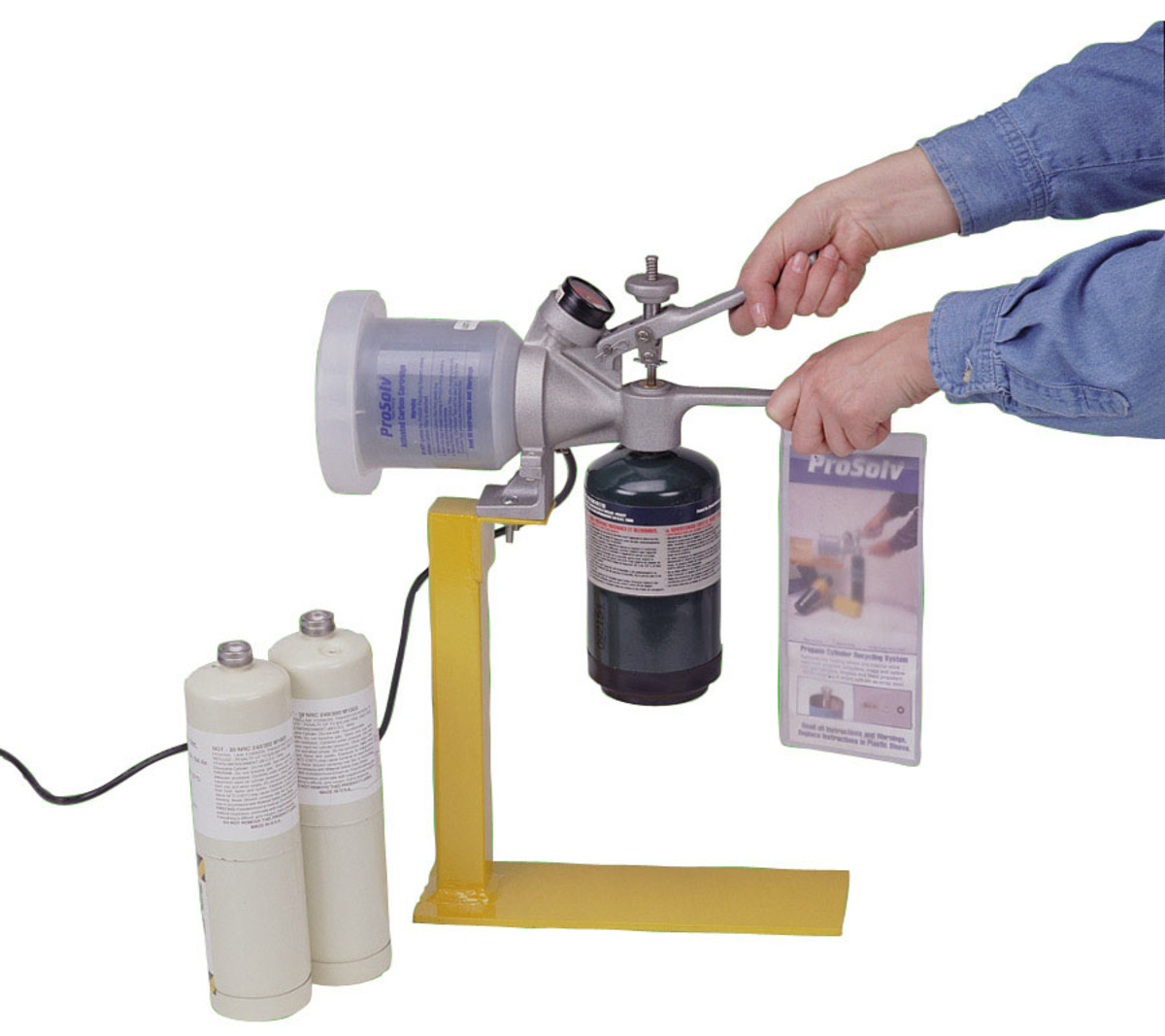 Justrite Prosolv Cylinder Recycling System With Vent JTR28190 for sale online at autumn supply