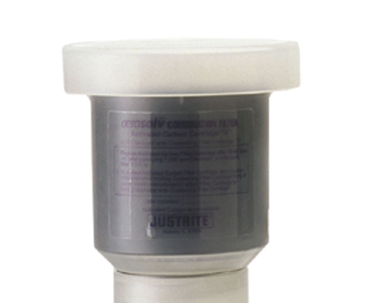 Justrite™ Polyethylene Replacement Activated Carbon Cartridge (For 28202 Or 28222 Aerosolv® Aerosol Can Disposal System)