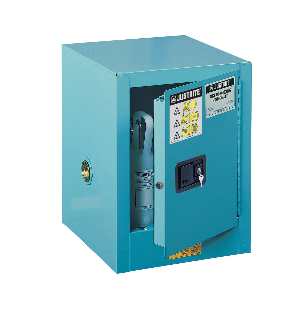 Justrite 4 Gallon Blue SureGrip EX 18 Gauge Cold Roll JTR890402 for sale online at autumn supply