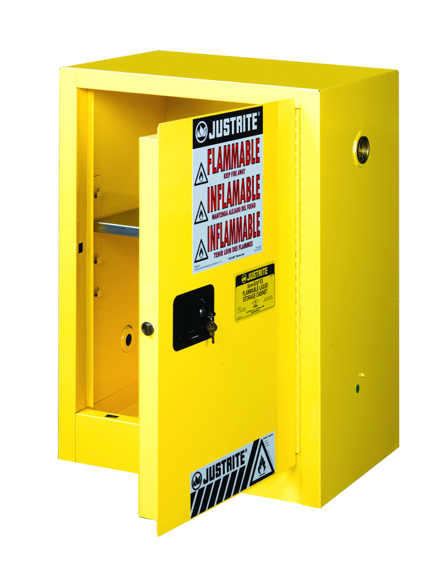 Justrite 12 Gallon Yellow SureGrip EX 18 Gauge Cold R JTR891200 for sale online at autumn supply