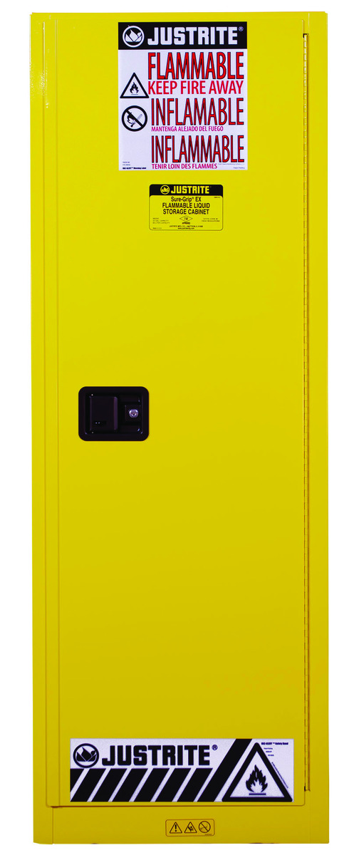 Justrite 22 Gallon Yellow SureGrip EX 18 Gauge Cold R JTR892220 for sale online at autumn supply