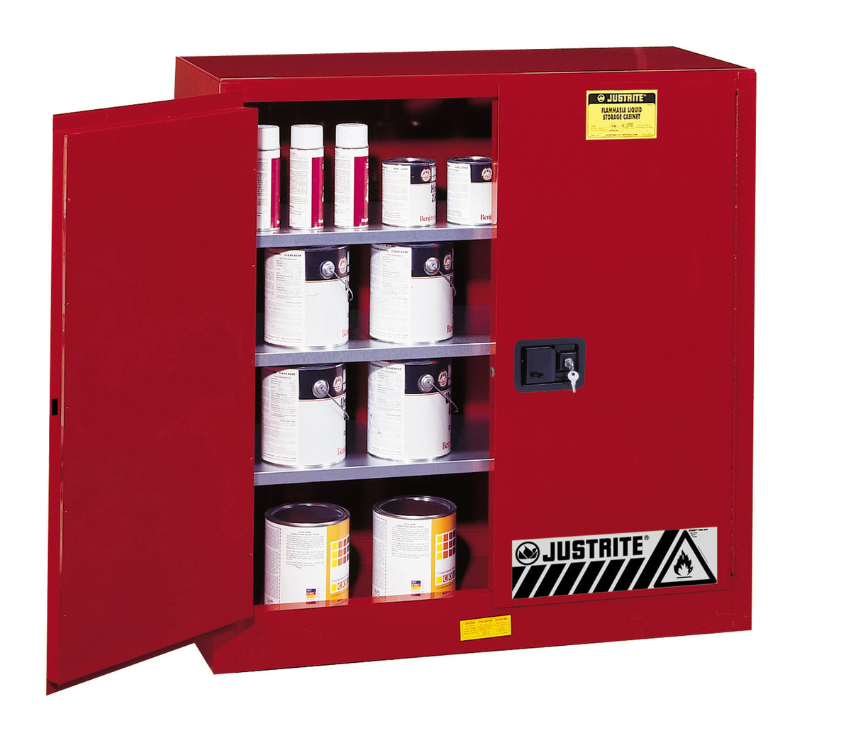 Justrite 40 Gallon Red SureGrip EX 18 Gauge Cold Roll JTR893011 for sale online at autumn supply