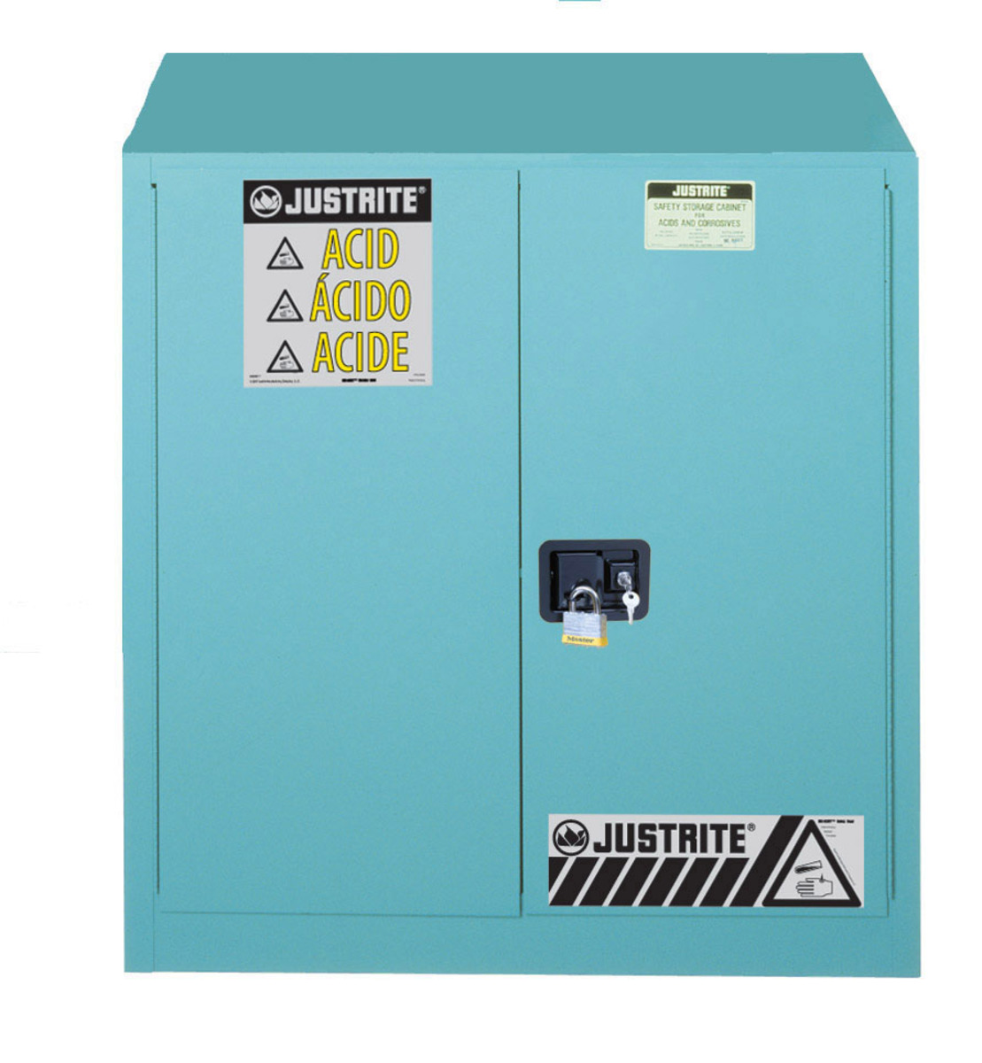Justrite 30 Gallon Blue SureGrip EX 18 Gauge Cold Rol JTR893022 for sale online at autumn supply