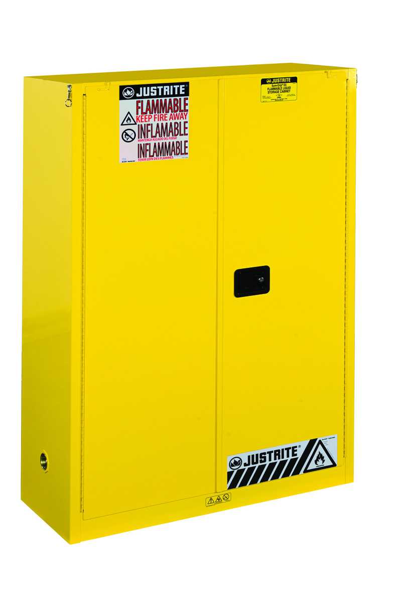 Justrite 60 Gallon Yellow SureGrip EX 18 Gauge Cold R JTR894530 for sale online at autumn supply