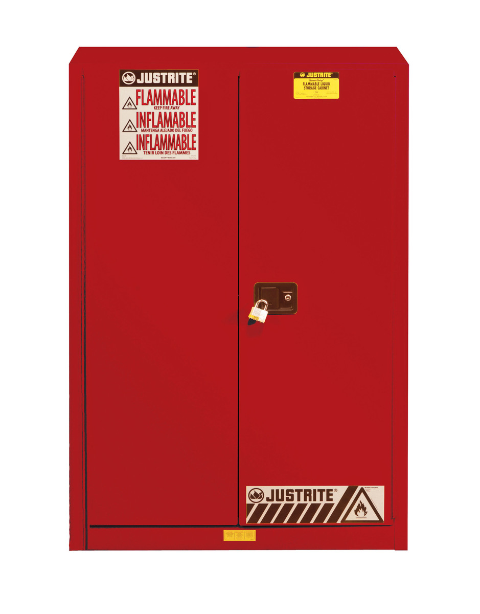 Justrite 60 Gallon Red SureGrip EX 18 Gauge Cold Roll JTR894531 for sale online at autumn supply