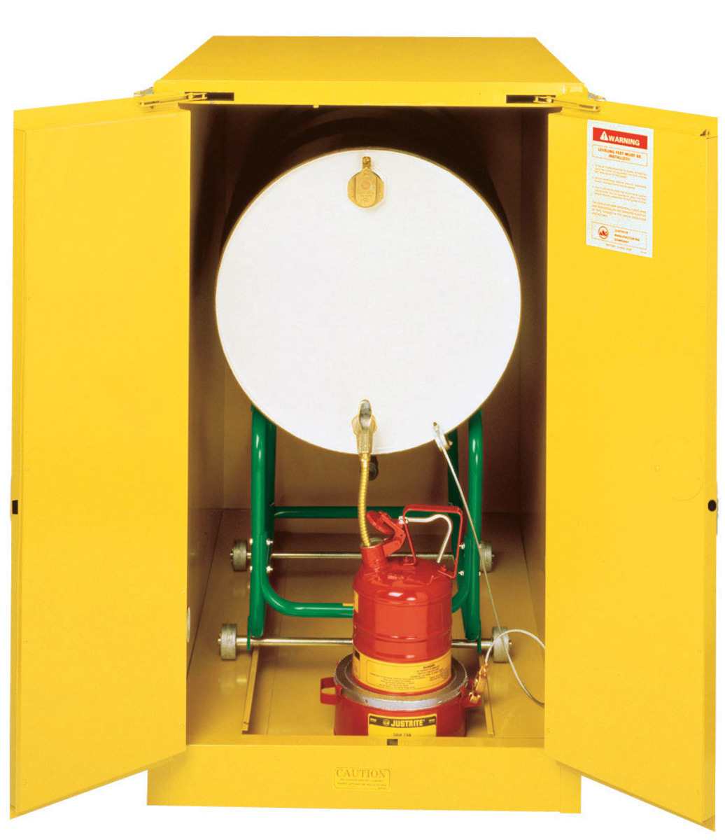 Justrite 55 Gallon Yellow SureGrip EX 18 Gauge Cold R JTR899320 for sale online at autumn supply