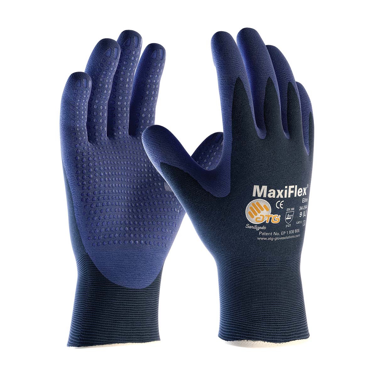 PIP® X-small MaxiFlex® Elite by ATG® Nitrile Work Gloves With Nylon/Lycra Liner And Knit Wrist