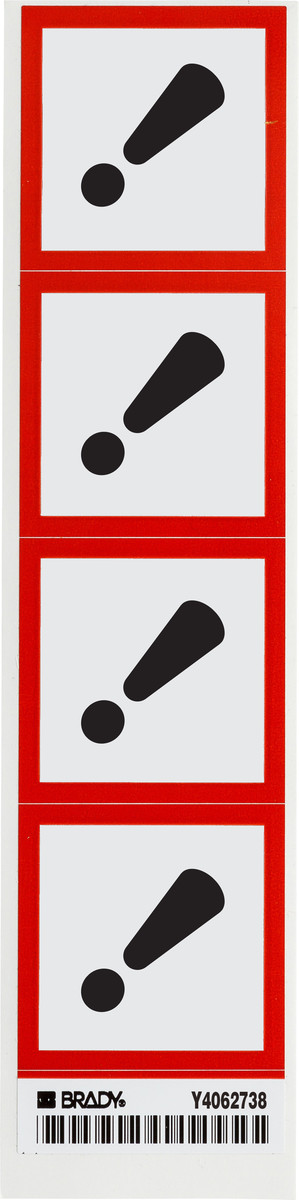Brady 2 X 2 BlackRedWhite Vinyl Label BRD118859 for sale online at autumn supply