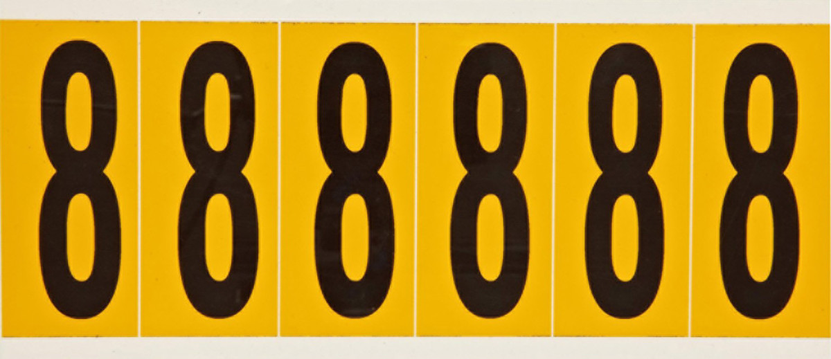 Brady 3 12 X 1 12 BlackYellow Vinyl Label 8 BRD1550-8 for sale online at autumn supply