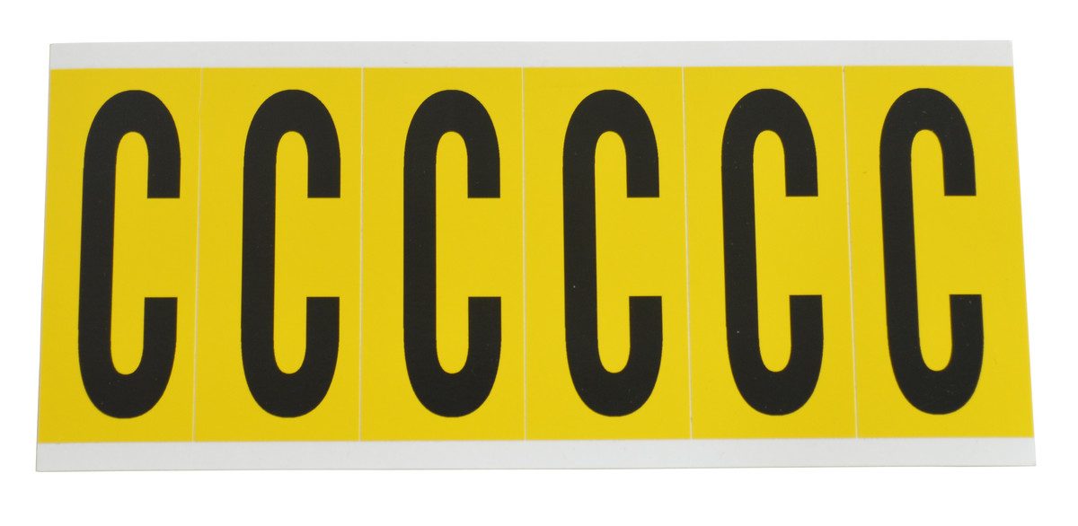 Brady 3 12 X 1 12 BlackYellow Vinyl Label C BRD1550-C for sale online at autumn supply