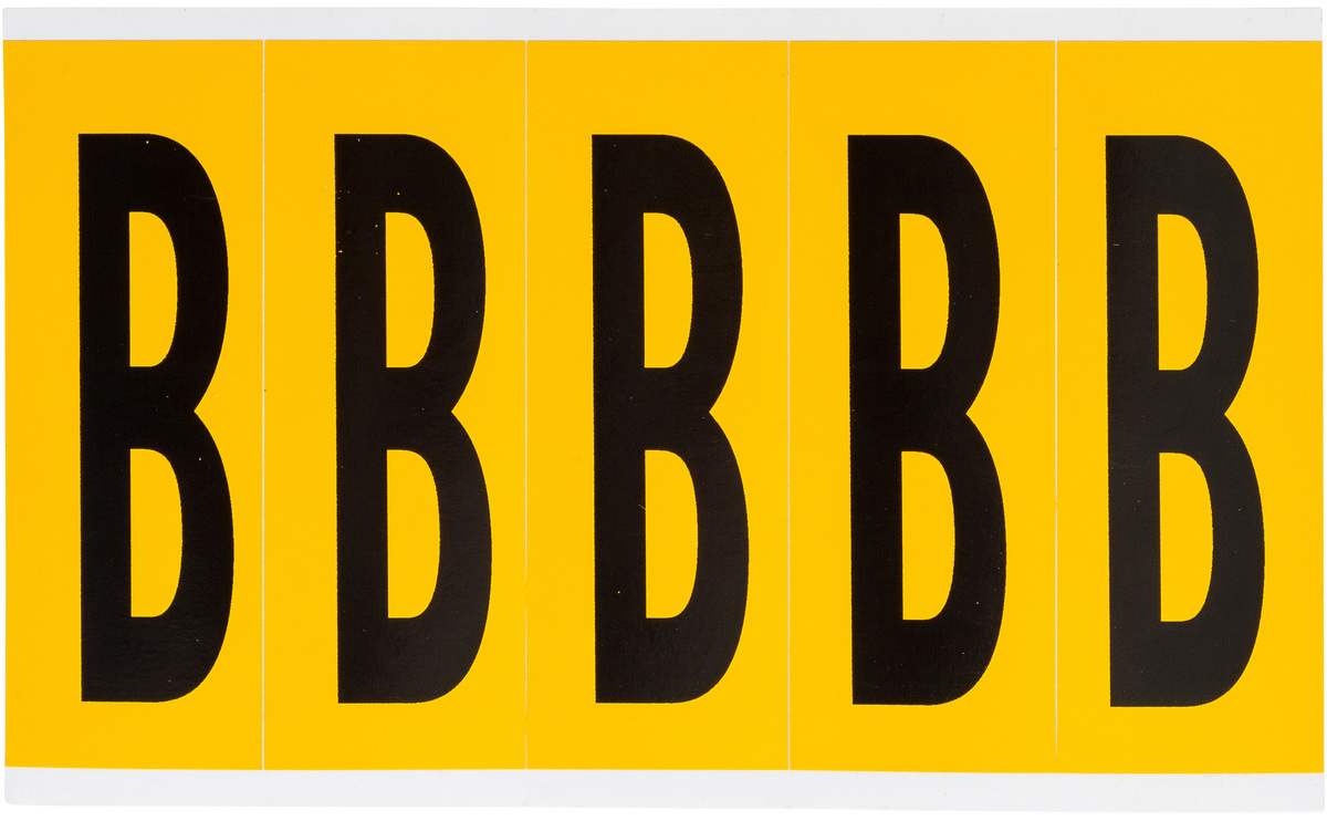 Brady 5 X 1 34 lackYellow Vinyl Label B BRD1560-B for sale online at autumn supply