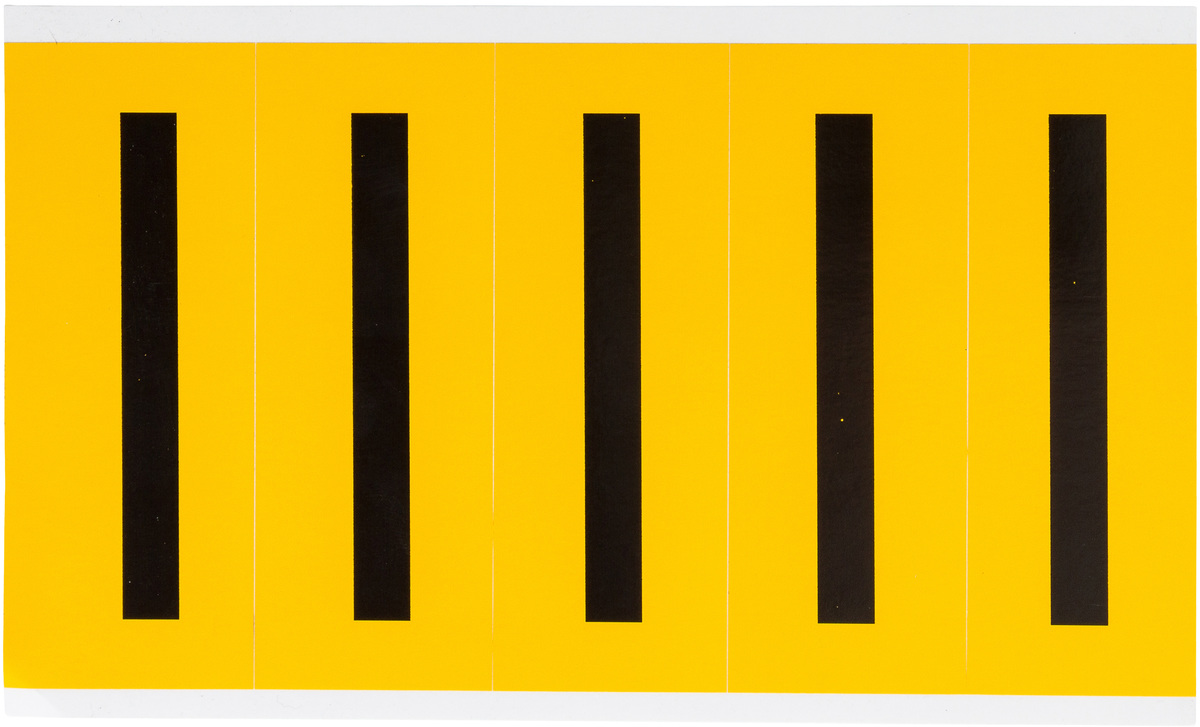 Brady 5 X 1 34 BlackYellow Vinyl Label I BRD1560-I for sale online at autumn supply