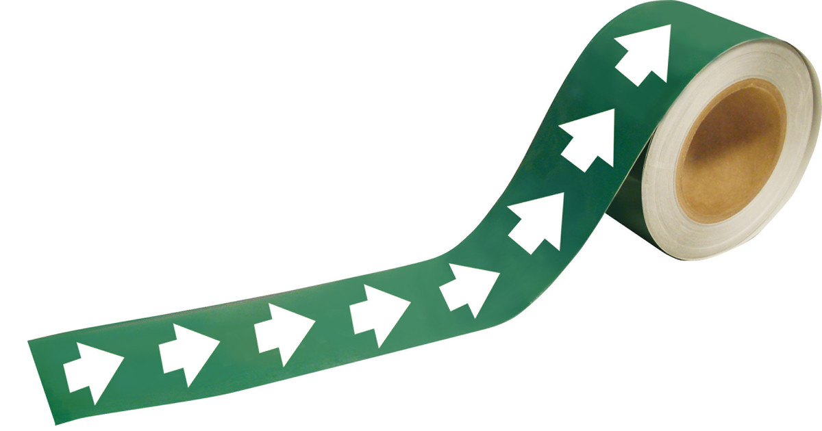 Brady 1 X 8 WhiteGreen Plastic Pipe Marker BRD20488 for sale online at autumn supply