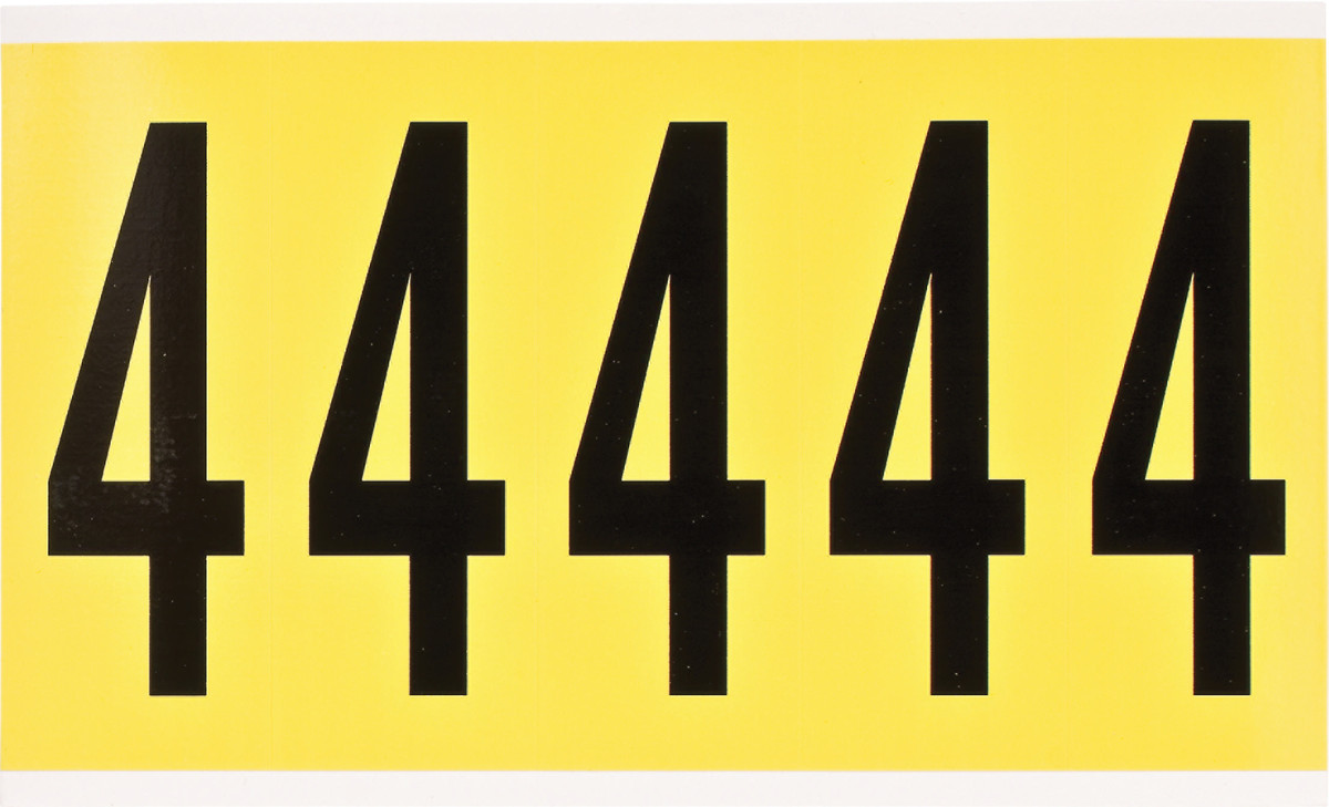Brady 5 X 1 34 BlackYellow Coated VinylFabric Label BRD3460-4 for sale online at autumn supply