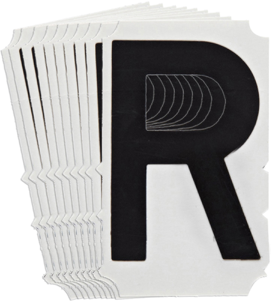 Brady 4 Black QuikAlign Vinyl Label R BRD5140-R for sale online at autumn supply